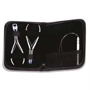 Kit d'outils de qualité professionnelle pour extensions capillaires, pour l'application et le collage de cheveux naturels, accessoires et équipement professionnel - Product Image 1