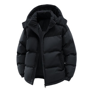 Ventes en gros de parkas d'hiver pour hommes avec logo personnalisé, rembourrage en coton, veste matelassée de haute qualité, col montant, livraison DDP - Product Image 4