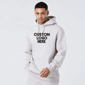 เสื้อฮู้ดดี้ผ้าเฟรนช์เทอร์รี่เนื้อหนา 100% ผ้าฝ้าย สำหรับฤดูหนาว ทรงโอเวอร์ไซส์ เหมาะสำหรับการพิมพ์ดิจิทัล แบบยูนิเซ็กส์ สำหรับผู้ชาย - Product Image 3