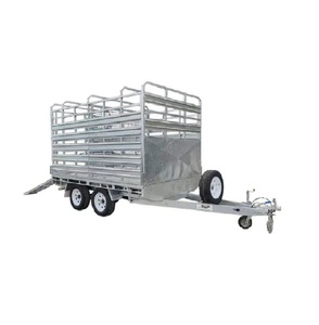 Heavy Duty Livestock <b>Farm</b> <b>Trailer</b> for Cattle Sheep Goats and Pigs with Durable Steel Construction Agricultural Transport - Product Image 1