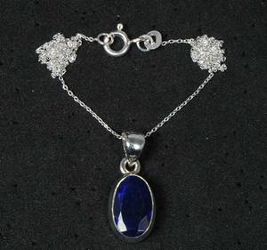 Collar Boho de Plata de Ley con Colgante de Ópalo Etíope Negro Facetado, Joyería de Piedras Preciosas Hecha a Mano, Regalo para Mujer - Product Image 4