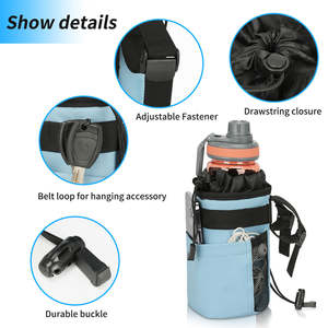 <span class=keywords><strong>Porte</strong></span>-gobelet pour vélo, <span class=keywords><strong>porte</strong></span>-bouteille d'eau pour guidon de vélo, cage à bouteille d'eau pour vélo avec rangement pour téléphone, accès rapide et facile - Product Image 6