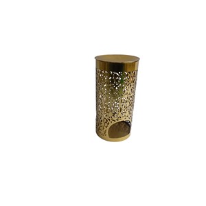 Luxurious <b>Black</b> Gold Metal <b>Candle</b> Stand Set of 3 Best Price <b>Pillar</b> <b>Candle</b> <b>Holders</b> for Christmas Home Tabletop Use - Product Image 2