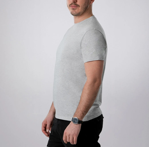 Camiseta de Hombre de Algodón 100%, 180 g/m², Diseño de Hombros Caídos, Corte Regular, Verano, Logotipo Personalizado de Alta Calidad, Venta Directa de Fábrica - Product Image 4