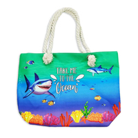 Logo personnalisé impression sur toile souvenir de voyage île tropicale vacances été sac de plage accessoires