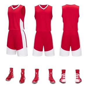 Uniformes de basket-ball pour hommes avec poches double face, kit d'entraînement, ensemble adulte et enfant, vêtements de sport avec numéro imprimé - Product Image 2
