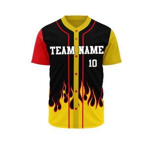 Camiseta de Béisbol Transpirable con Estampado Digital por Sublimación, Diseño Personalizado OEM - Product Image 1