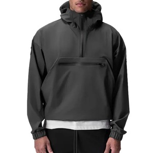 Ropa deportiva de algodón 100% para hombre, Sudadera con capucha impermeable para correr, cremallera para gimnasio, Fitness, deportes, Jersey informal, sudadera para invierno - Product Image 6