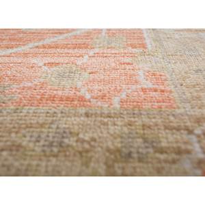 พรมขนสัตว์ถักมือขนาดใหญ่ลายเมดัลเลียนสีแดงส้มแบบนามธรรมทรงสี่เหลี่ยมผืนผ้าสำหรับบ้าน-พรมทางเข้าขนาด 9x12 ฟุต-LCA-603 - Product Image 3