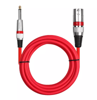 Câble de microphone XLR à angle droit en cuivre nu blindé, combinaison mâle-femelle, longueur personnalisée, isolation PE