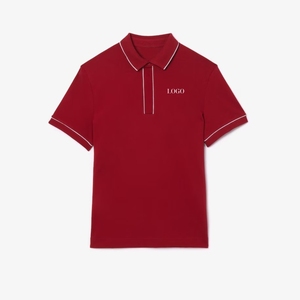 Alta calidad transpirable hombre verano manga corta media manga bordada hombres camiseta para hombres Polo - Product Image 3