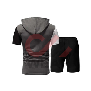 Personalizar Logo Short Men Set Camiseta de manga corta y pantalones cortos Ropa de hombre Conjunto corto de 2 piezas para hombre - Product Image 2