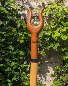 Outdoor Horn Walking <b>Stick</b> Handle for Trekkers Hikers and Adventure Cane Use Tradebyd - Product Image 2