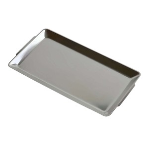Plateau de service rectangulaire en acier inoxydable martelé de haute qualité en gros avec poignées pour restaurant et usage domestique Prix abordable - Product Image 4