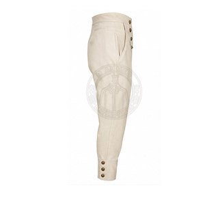 Pantalón de Estilo Napoleónico Refinado, Diseño Histórico con Costuras Impecables, Corte Cómodo, Pantalón de la Era Napoleónica - Product Image 4