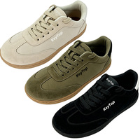 Chaussures GAT pour Hommes, Marque Privée, Style Rétro, en Daim et Cuir PU, pour Usage Quotidien, Semelle Plate Confortable, Embout Large