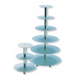 Support de gâteau arrondi haut de gamme pour mariage ou fête d'anniversaire outil de service de gâteau supports de vaisselle pour les fêtes fournitures de gâteau - Product Image 5