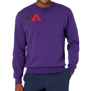 Logo personnalisé hommes sweats surdimensionnés thermique tissu uni sweats avec motif imprimé pour vêtements d'hiver prix - Product Image 1