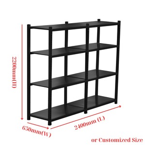 Estante de supermercado independiente de un solo lado de alta calidad ADONG Sistema de estantería de metal resistente A20 Estantes con recubrimiento en polvo - Product Image 2