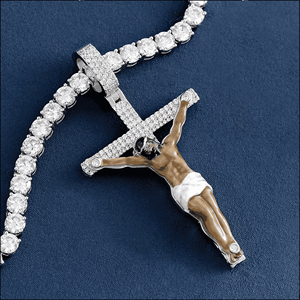 Collar con Colgante de Diamantes de Imitación Personalizado Estilo Hip Hop para Hombre - Product Image 5