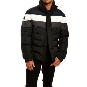 Vente en gros Veste matelassée de service OEM personnalisée pour hommes Logo personnalisé Veste d'hiver pour hommes avec poche Veste matelassée à bulles pour hommes - Product Image 1