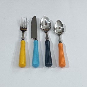 Cuchillo de Acero Inoxidable con Mango de Resina de Diseño Multicolor Hecho a Mano, Creativo, Arcoíris, Negro, Plateado, Personalizable para Regalo - Product Image 6