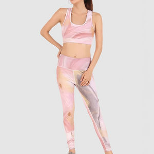 Ensembles de yoga de qualité supérieure, respirants, ajustables, 100% coton, vente en gros, logo personnalisé, 2 pièces, vêtements de sport, vêtements de gym, ensembles de yoga pour femmes - Product Image 4