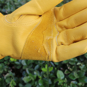 Guantes de Trabajo de Cuero Impermeables para Invierno, Guantes de Seguridad para Motociclistas con Forro Polar - Product Image 5