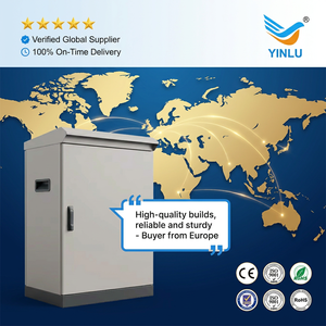 Armoire de stockage d'énergie intégrée extérieure à toit incliné, armoire électrique professionnelle avec protection contre la pluie pour projets d'infrastructure - Product Image 6