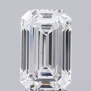 Diamant de laboratoire taille émeraude Rising Diamond 4,03 carats, couleur E, clarté VS1, percé au laser, certifié IGI pour la fabrication de bijoux - Product Image 1
