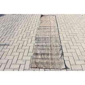 Tapis Moderne en Laine Beige 2.2 X 7.9ft Turc Plat Armure Patchwork Motif Salon Tapis pour Adolescents Décoration - Product Image 1