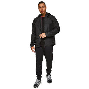 Men's Premium Quality Lightweight Canvas <b>Windbreaker</b> Jacket with <b>Black</b> Zipper Waterproof-on Sale - Product Image 2