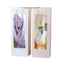 Sac en papier kraft recyclé biodégradable de luxe personnalisé avec étiquette logo 36 x 12,5 x 8,5 cm Dimensions Emballage cadeau original Cosmétiques