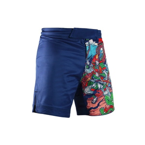 กางเกงขาสั้น MMA ของผู้ชายน้ำหนักเบาเอวยางยืดดีไซน์ลำลองออกแบบโลโก้ได้ตามต้องการ - Product Image 1