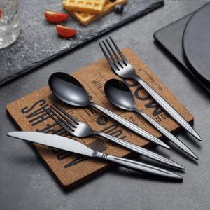 High Quality Stainless Steel Flatware <b>Set</b> Eco-Friendly Unique Style <b>Reusable</b> Silverware for Dinnerware - Product Image 4
