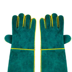 Guantes de soldadura de cuero a prueba de fuego de alta calidad más vendidos para trabajo de protección Guantes de soldadura resistentes al calor en todos los colores - Product Image 5