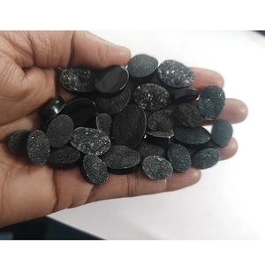 พลอยสีดำทรงหลังเบี้ยทรงรีขนาด14x10มม. ถึง22x16มม. จำนวน29ชิ้นมี248.8ชิ้นเรียงสูงเทียบกับพลอยหลวมเรา $199 - Product Image 6