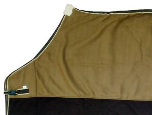 Tapis de cheval d'hiver économique de haute qualité conception double ton 210D Nylon Satin doublé tissu polaire Standard cou Dressage utilisation soin - Product Image 5