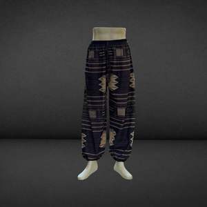 Thailand Made <b>Hippy</b> Harem <b>Pants</b> Casual Hawaiian Inspired Printed Cotton Fabric Trousers Elastic Waist for Export Distribution - Product Image 3