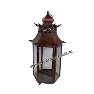 Linternas de velas de hierro y Glaas al por mayor de la mejor calidad para eventos navideños, decoración de fiesta Diwali - Product Image 4