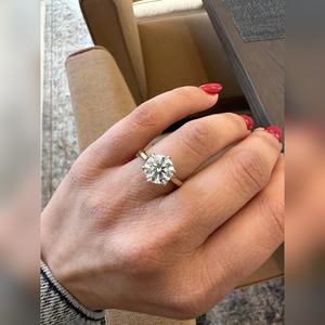 Vente flash Bague de fiançailles en diamant de laboratoire rond de 2,50 carats, qualité VVS, solitaire, bijoux de mariée, fabricant et fournisseur en gros - Product Image 6