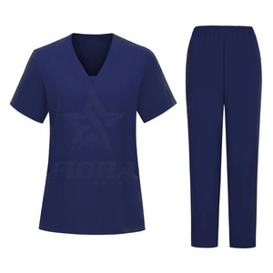 Conjunto de Uniforme Médico Cómodo para Hospital, con Tela de Sarga Resistente, Conjunto de Uniforme Médico para Enfermeras con Manga Corta, Top de Uniforme Médico para Mujer - Product Image 3