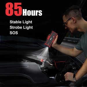 GOOLOO GP3000 Démarreur de Voiture/Camion 4-en-1 3000A 12V Puissant Chargeur de Batterie au Lithium Lampe LED Gonfleur de Pneus Pompe à Air - Product Image 3