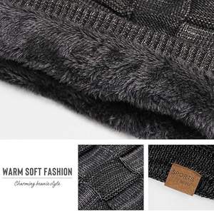 <b>Winter</b> Beanie <b>Hat</b> for Men Knitted <b>Hat</b> <b>Women</b> Thick Wool Neck Scarf Mask Bonnet <b>Hats</b> - Product Image 5