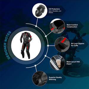 Combinaison de moto en cuir sur mesure pour femmes avec armure CE et design élégant - Product Image 4