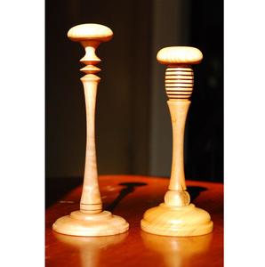 Portavelas de Madera Maciza Ecológico para Decoración de Interiores de Lujo con Diseño Equilibrado y Base Fuerte y Estable, Navidad - Product Image 4