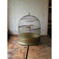 Nouvelle élégance décorative Cage à oiseaux Vintage maison décor intérieur Cage à oiseaux perroquet maison en métal doré Cage à oiseaux et maison