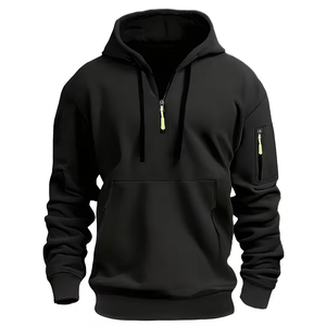 Sweat-shirt à capuche pour homme personnalisé, 100% coton respirant, prix de gros, sweat-shirt basique uni, taille plus, sweat-shirt ample pour homme en vente - Product Image 6