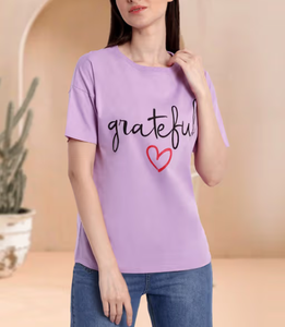 T-shirt à manches courtes pour femmes nouveau 2025 été Simple lettre reconnaissant imprimé T-shirt à manches courtes - Product Image 4