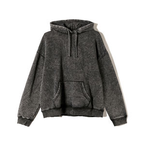 Sudaderas con Capucha de Primera Calidad, Lavadas al Ácido, para Mujer, con Logotipo Personalizado, Color Sólido, Invierno, 100% Algodón, Forro Polar Transpirable - Product Image 6